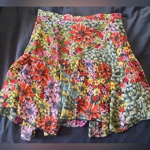 Urban outfitters floral mini skirt